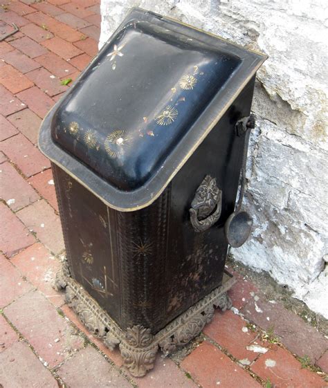 vintage coal storage bins